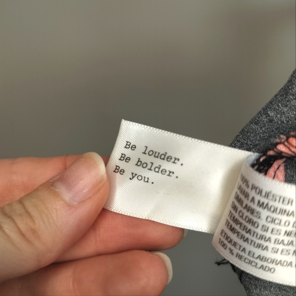 A New Day Black Dress with Colorful Floral and Bell Sleeves size 4X - Picture 6 of 6